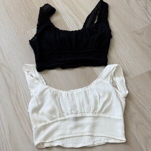 Two crop tops by forever 21 size small